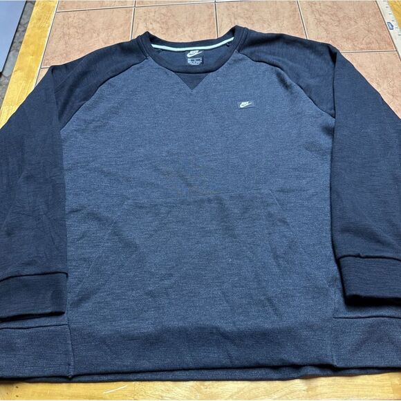 Nike Other - Vintage Nike Team Iowa Hawkeyes Swoosh Crewnck Black Grey Sz XL Kangaroo Pocket